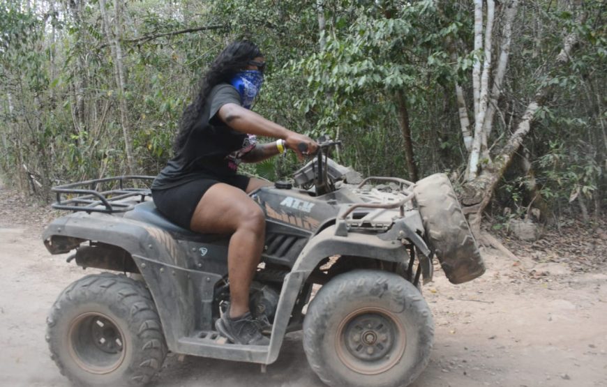 Tour Aventura ATV, Tirolesa, Cenote y Paseo a Caballo en la Selva Maya